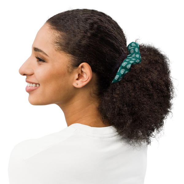 UKC Deep Teal Logo Scrunchie – Eco-Friendly, Stretchy, and Fast-Drying