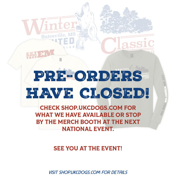 PRE-ORDER 2026 UKC Winter Classic Event Long Sleeve Tee
