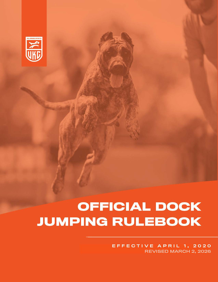 bound rulebook for UKC dock jumping