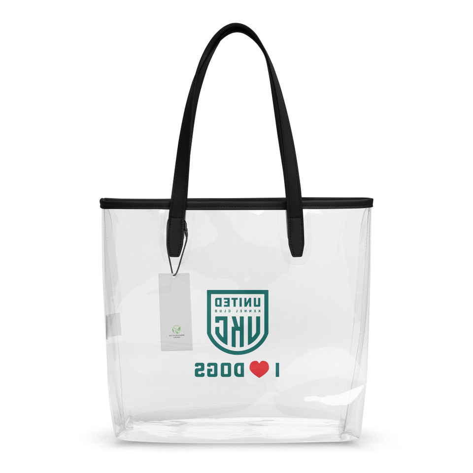 UKC I Love Dogs Clear Stadium Tote Bag