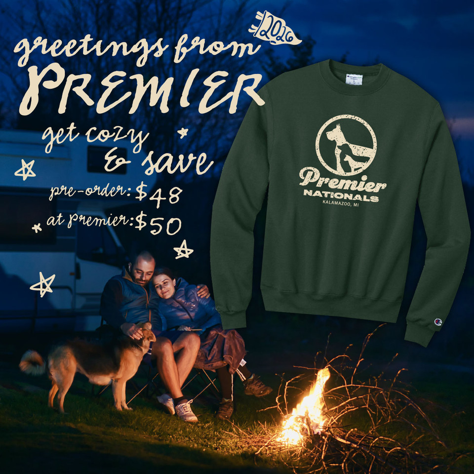 PRE-ORDER Premier Nationals Vintage Campsite Crewneck