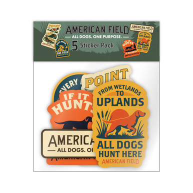 American Field Sticker Pack – 5-Piece Set Celebrating All Hunting Dogs