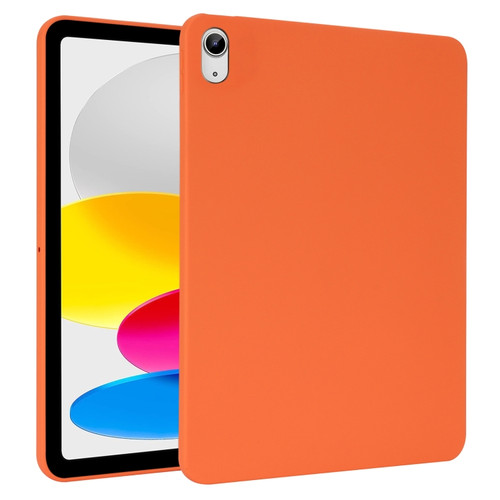 iPad 10th Gen 10.9 2022 Oil Spray Skin-friendly TPU Tablet Case - Orange