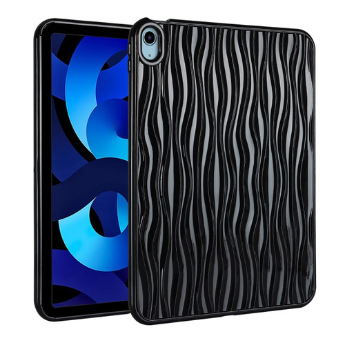 iPad Air 10.9 2022 / 2020 Jelly Color Water Ripple TPU Tablet Case - Black