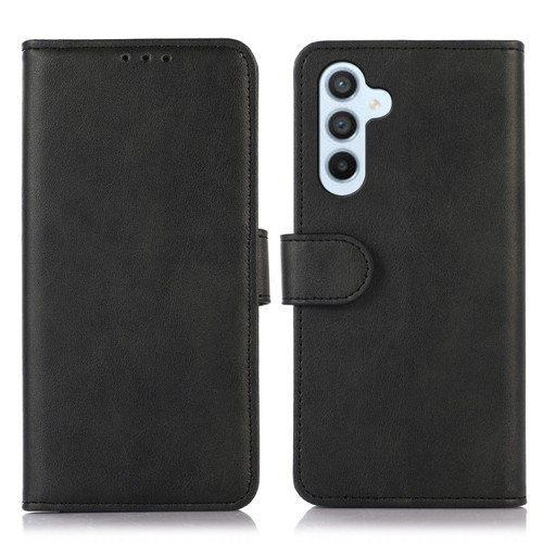 Samsung Galaxy S24+ 5G Cow Texture Leather Phone Case - Black