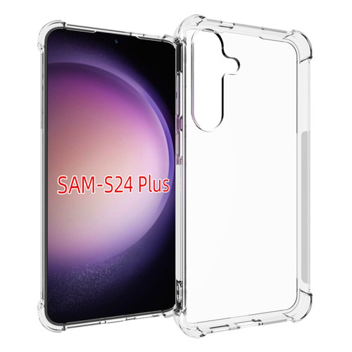 Samsung Galaxy S24+ 5G Shockproof Non-slip Thickening TPU Phone Case - Transparent