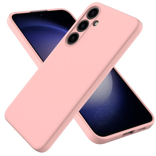 Samsung Galaxy S24+ 5G Color Liquid Silicone Phone Case - Pink