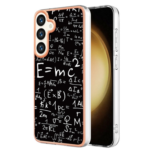 Samsung Galaxy S24+ 5G Electroplating Marble Dual-side IMD Phone Case - Equation