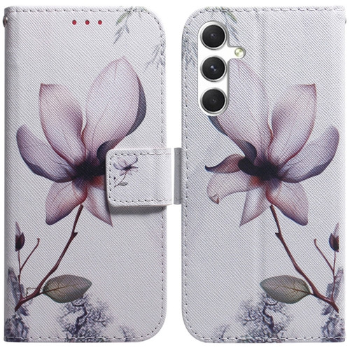 Samsung Galaxy S24+ 5G Coloured Drawing Flip Leather Phone Case - Magnolia