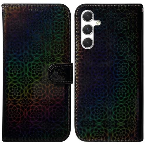 Samsung Galaxy S24+ 5G Colorful Magnetic Buckle Leather Phone Case - Black
