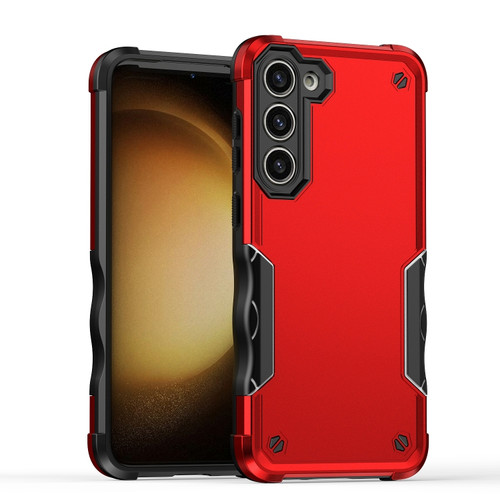 Samsung Galaxy S24+ 5G Non-slip Shockproof Armor Phone Case - Red