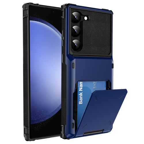 Samsung Galaxy S24+ 5G Scratch-Resistant Shockproof Heavy Duty Rugged Armor Phone Case - Blue