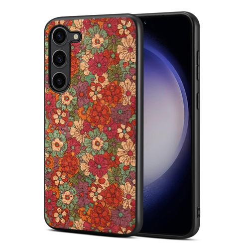 Samsung Galaxy S24+ 5G Four Seasons Flower Language Series TPU Phone Case - Summer Red