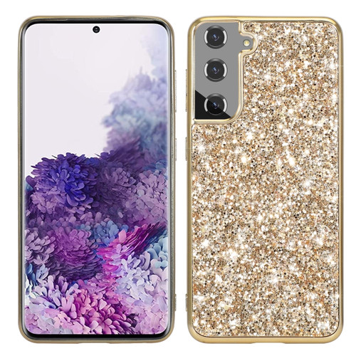 Samsung Galaxy S24+ 5G Glitter Powder TPU Phone Case - Gold