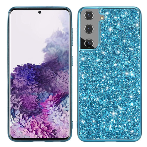 Samsung Galaxy S24+ 5G Glitter Powder TPU Phone Case - Blue