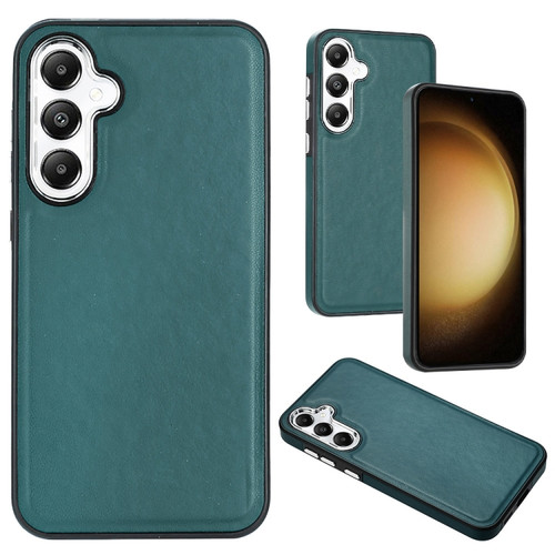 Samsung Galaxy S24+ 5G Leather Texture Full Coverage Phone Case - Green