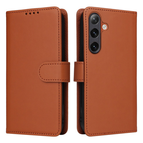 Samsung Galaxy S24+ 5G BETOPNICE BN-005 2 in 1 Detachable Imitate Genuine Leather Phone Case - Brown