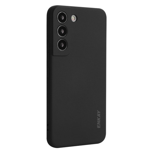 Samsung Galaxy S24+ 5G ENKAY Liquid Silicone Soft Shockproof Phone Case - Black