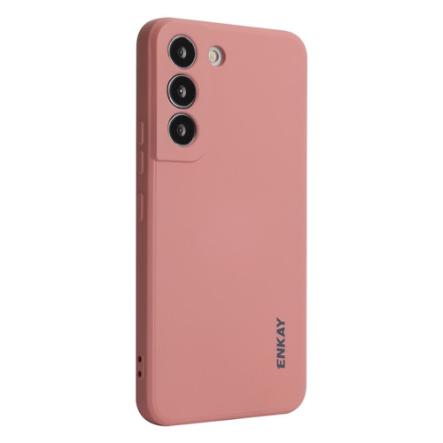 Samsung Galaxy S24+ 5G ENKAY Liquid Silicone Soft Shockproof Phone Case - Pink