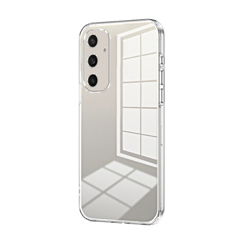 Samsung Galaxy S24+ 5G Transparent Plating Fine Hole Phone Case - Transparent