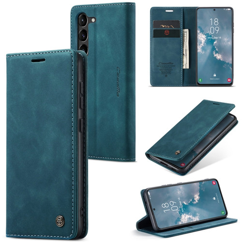 Samsung Galaxy S24 CaseMe 013 Multifunctional Horizontal Flip Leather Phone Case - Blue