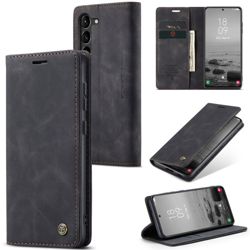 Samsung Galaxy S24 CaseMe 013 Multifunctional Horizontal Flip Leather Phone Case - Black