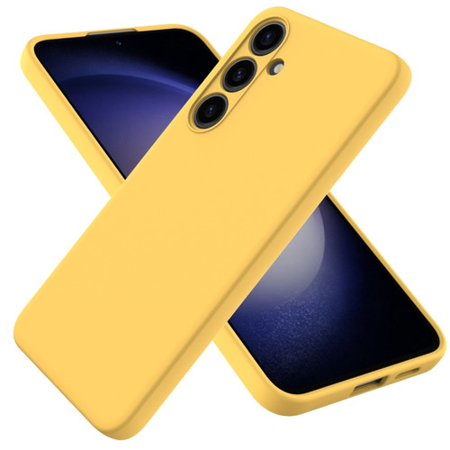 Samsung Galaxy S24 5G Color Liquid Silicone Phone Case - Yellow