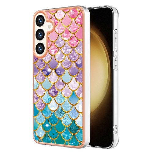 Samsung Galaxy S24 5G Electroplating IMD TPU Phone Case - Colorful Scales