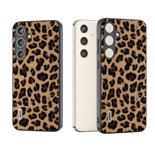 Samsung Galaxy S24 5G ABEEL Black Edge Leopard Phone Case - Leopard Print