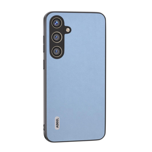 Samsung Galaxy S24 5G ABEEL Arashi Texture PU Phone Case - Curtain Blue