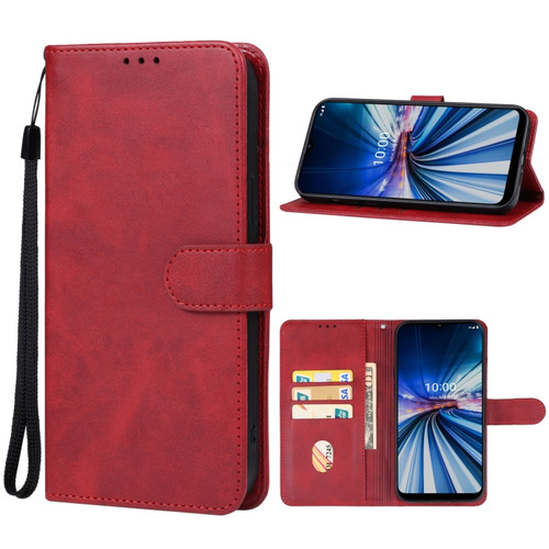 Boost Mobile Celero 5G+ Leather Phone Case - Red