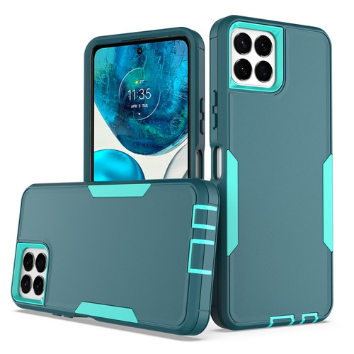Boost Mobile Celero 5G+ 2 in 1 Magnetic PC + TPU Phone Case - Blue+Blue Green