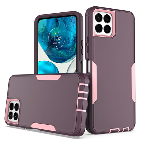 Boost Mobile Celero 5G+ 2 in 1 Magnetic PC + TPU Phone Case - Purple Red+Pink