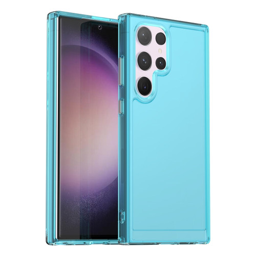 Samsung Galaxy S24 Ultra 5G Candy Series TPU Phone Case - Transparent Blue