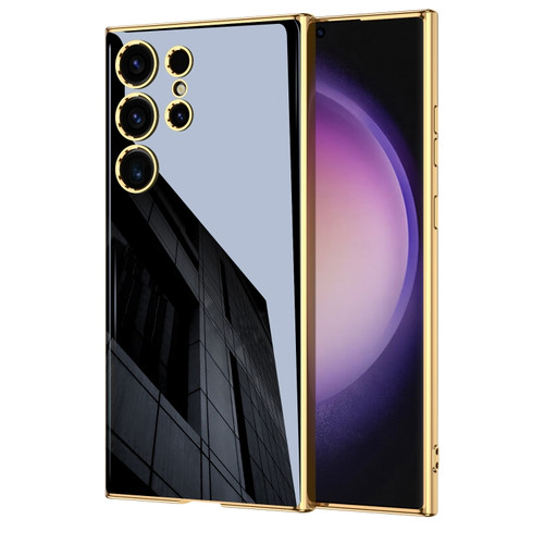 Samsung Galaxy S24 Ultra 5G GKK Electroplating TPU Full Coverage Phone Case - Black