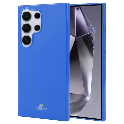 Samsung Galaxy S24 Ultra 5G GOOSPERY PEARL JELLY Shockproof TPU Phone Case - Blue