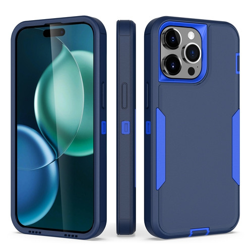 iPhone 15 Pro Max 2 in 1 Magnetic PC + TPU Phone Case - Royal Blue+Dark Blue