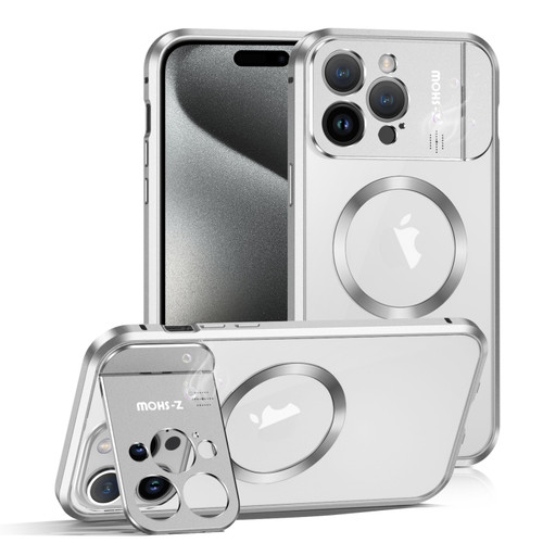 iPhone 15 Pro Max Aromatherapy Holder Single-sided MagSafe Magnetic Phone Case - White