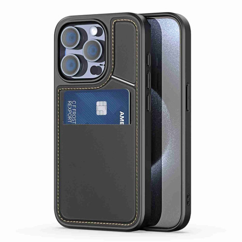 iPhone 15 Pro Max DUX DUCIS Rafi II Series MagSafe Magnetic Holder RFID Phone Case - Black