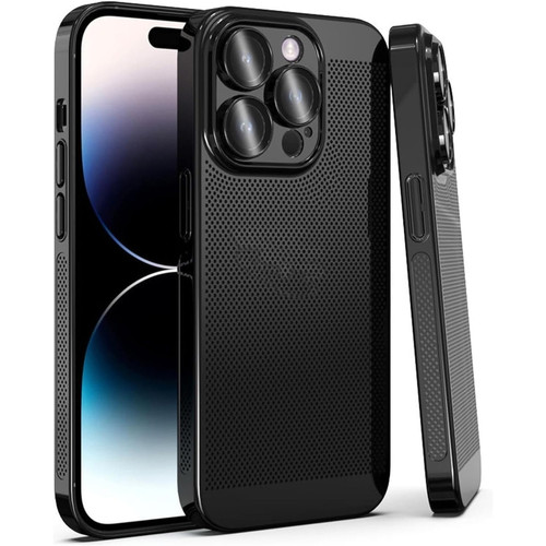 iPhone 15 Pro Max Fine Mesh Cooling Phone Case - Black