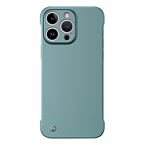 iPhone 15 Pro Max Frameless Metallic Paint Hybrid PC Phone Case - Green