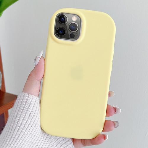 iPhone 15 Pro Max Frosted Soap Shape TPU Phone Case - Yellow
