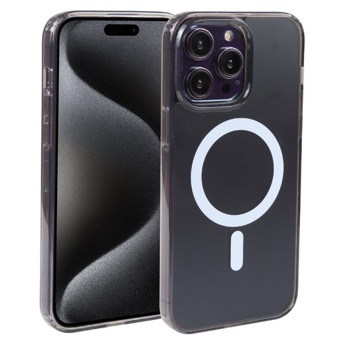 iPhone 15 Pro Max GEBEI MagSafe Magnetic Transparent Phone Case - Transparent Black