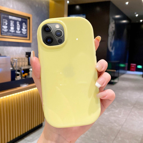 iPhone 15 Pro Max Glossy Soap Shape TPU Phone Case - Yellow