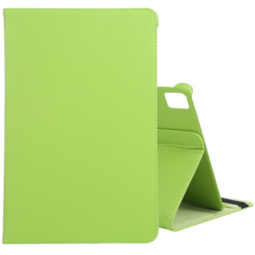 iPad Air 11 2024 360 Degree Rotation Litchi Texture Leather Tablet Case with Holder - Green