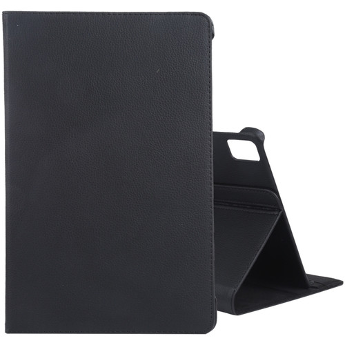 iPad Air 13 2024 360 Degree Rotation Litchi Texture Leather Tablet Case with Holder - Black
