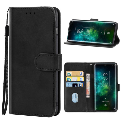 Leather Phone Case TCL 10 Pro - Black