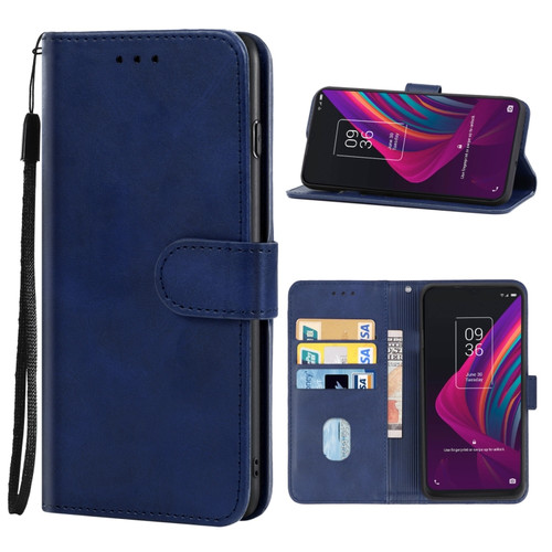 Leather Phone Case TCL 10 SE - Blue