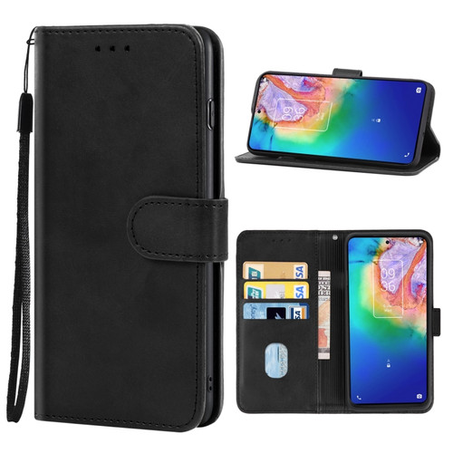 Leather Phone Case TCL 20 5G - Black