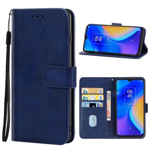 Leather Phone Case TCL 20 SE - Blue